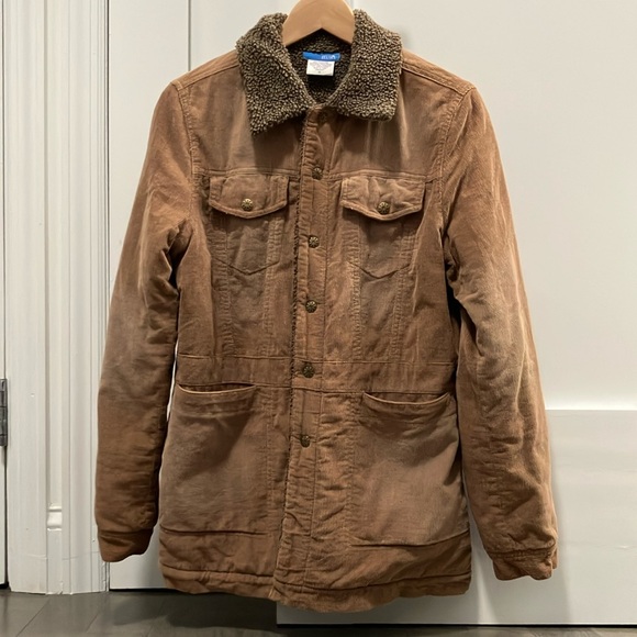 90s / Y2K Vintage dELiA*s Corduroy Distressed Coat Size S - Picture 2 of 6